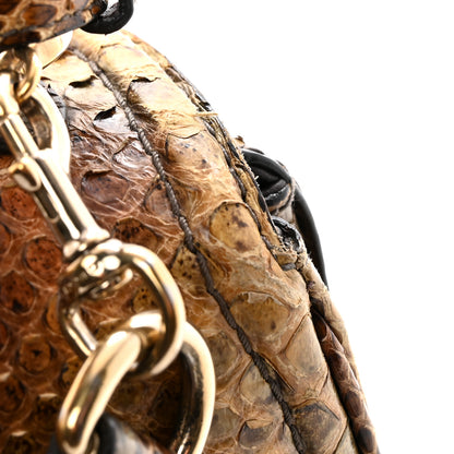 Gucci Snakeskin Medium New Bamboo Top Handle Bag Natural 11 of 15