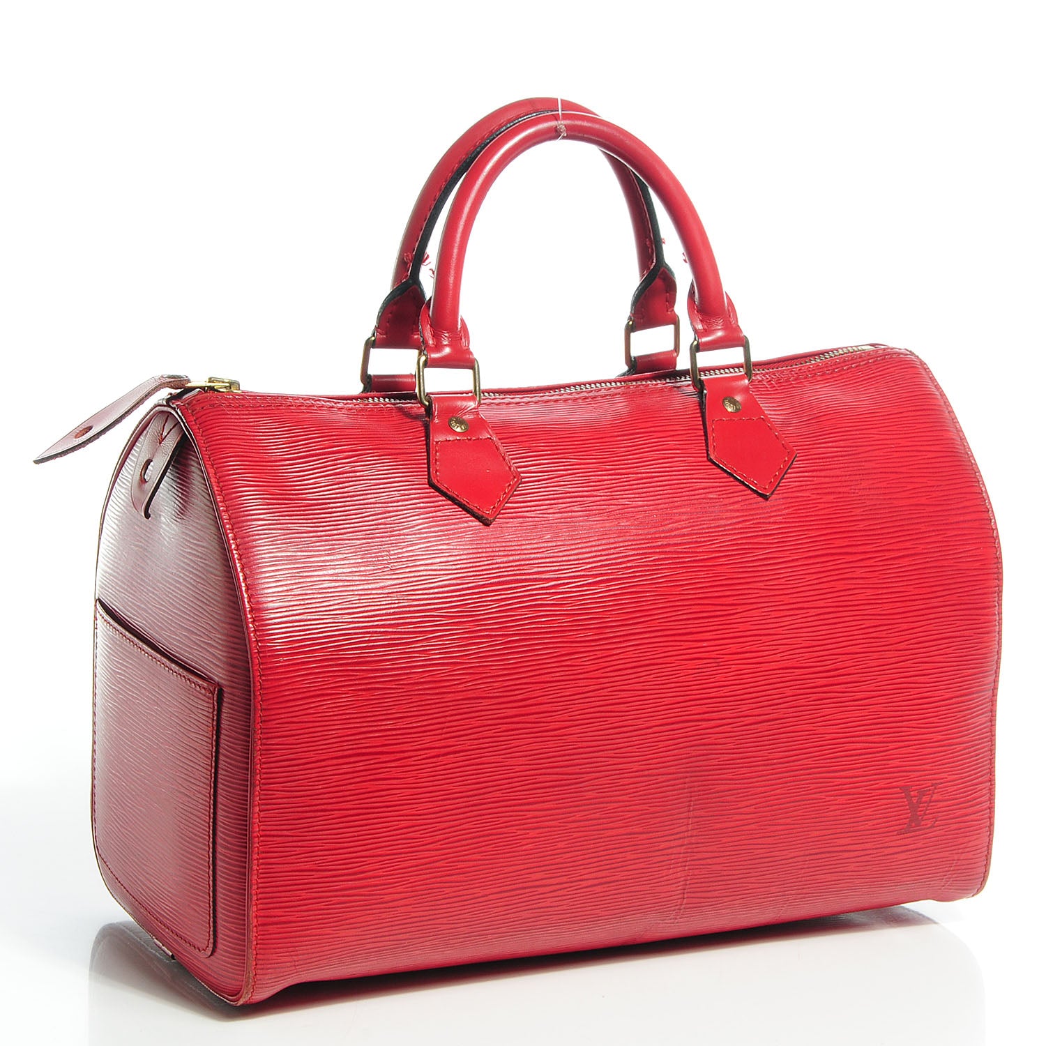 Louis Vuitton Epi Speedy 30 Rouge 3 of 7