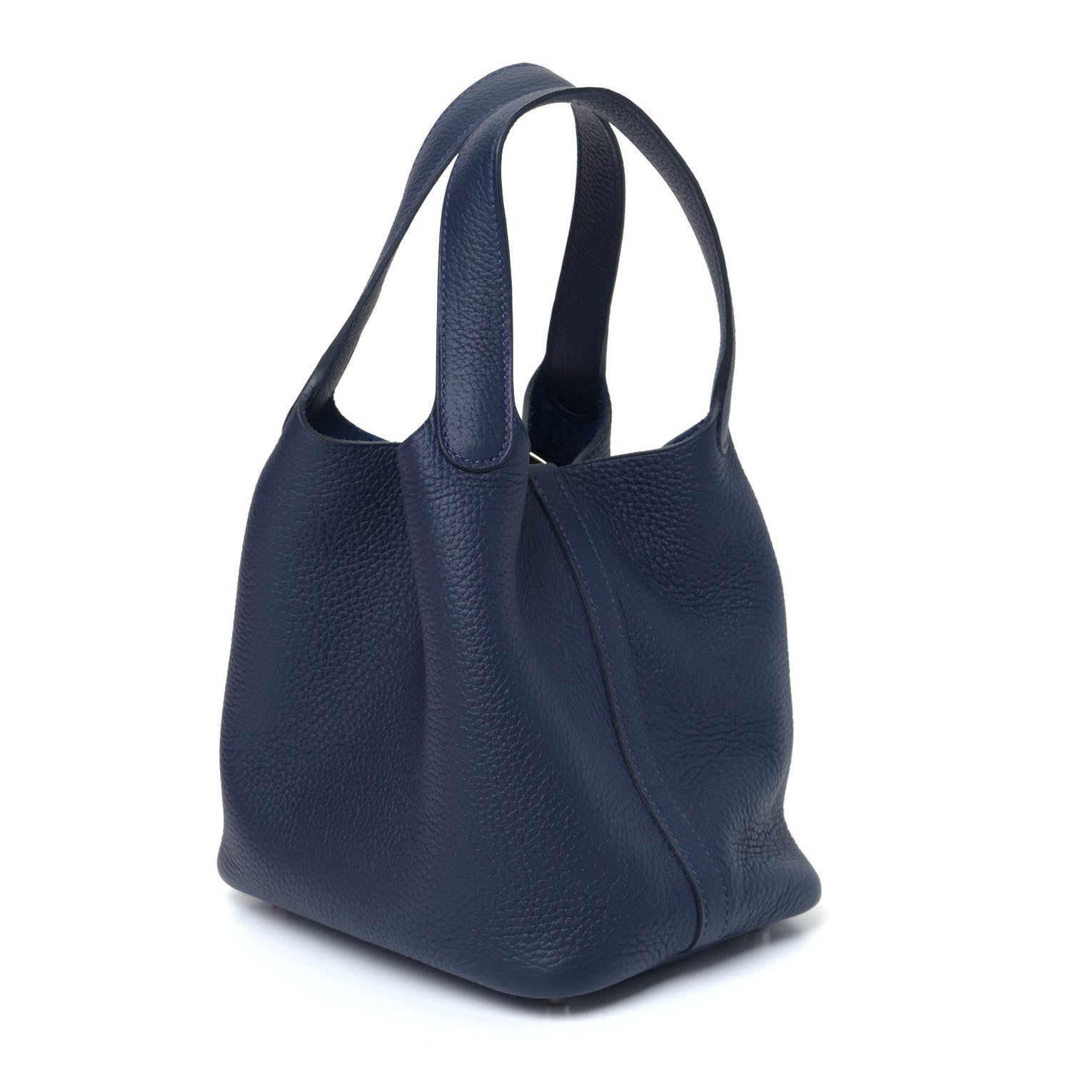 Hermes Taurillon Clemence Picotin Lock 18 PM Bleu Nuit 2 of 5