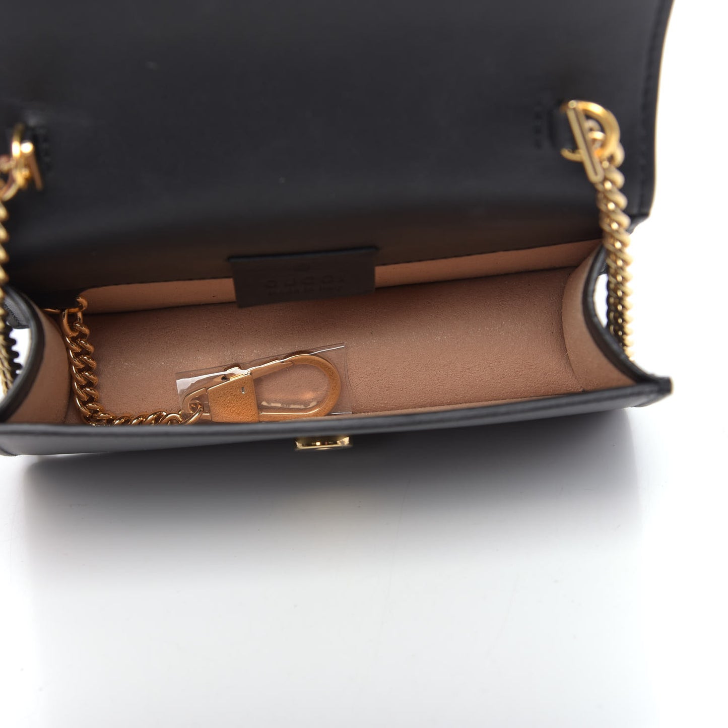 Calfskin Super Mini Sylvie Chain Shoulder Bag Black