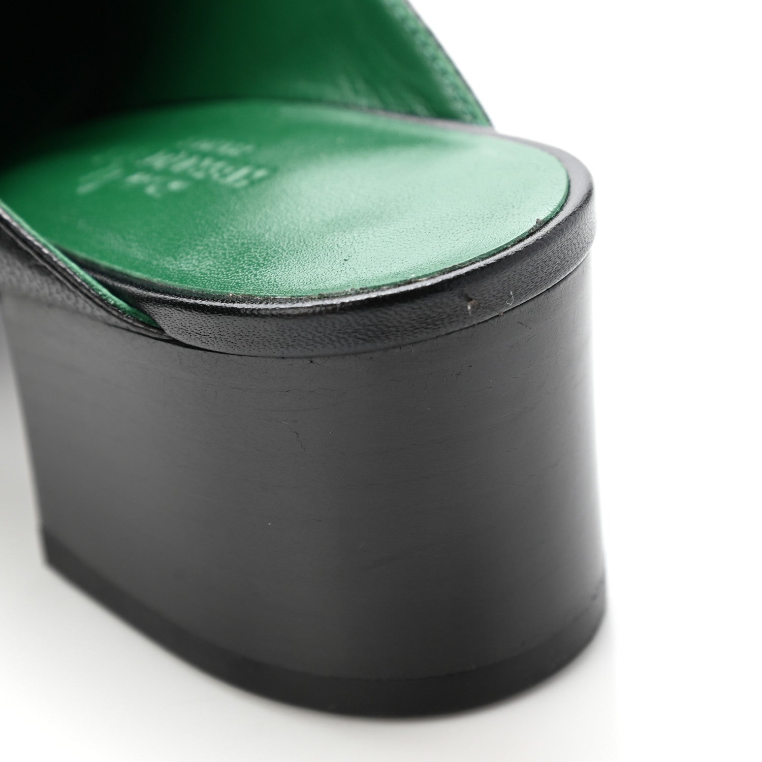 Hermes Goatskin Paradis Mules 35.5 Black 8 of 9