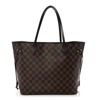 Louis Vuitton Damier Ebene Neo Neverfull MM Rose Ballerine 1 of 24
