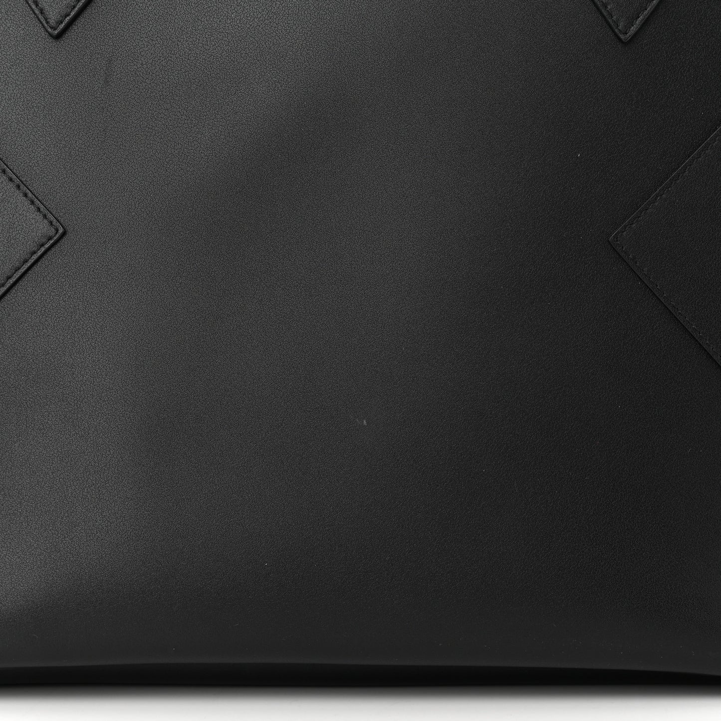 Smooth Calfskin Wing Shopper Tote Black White