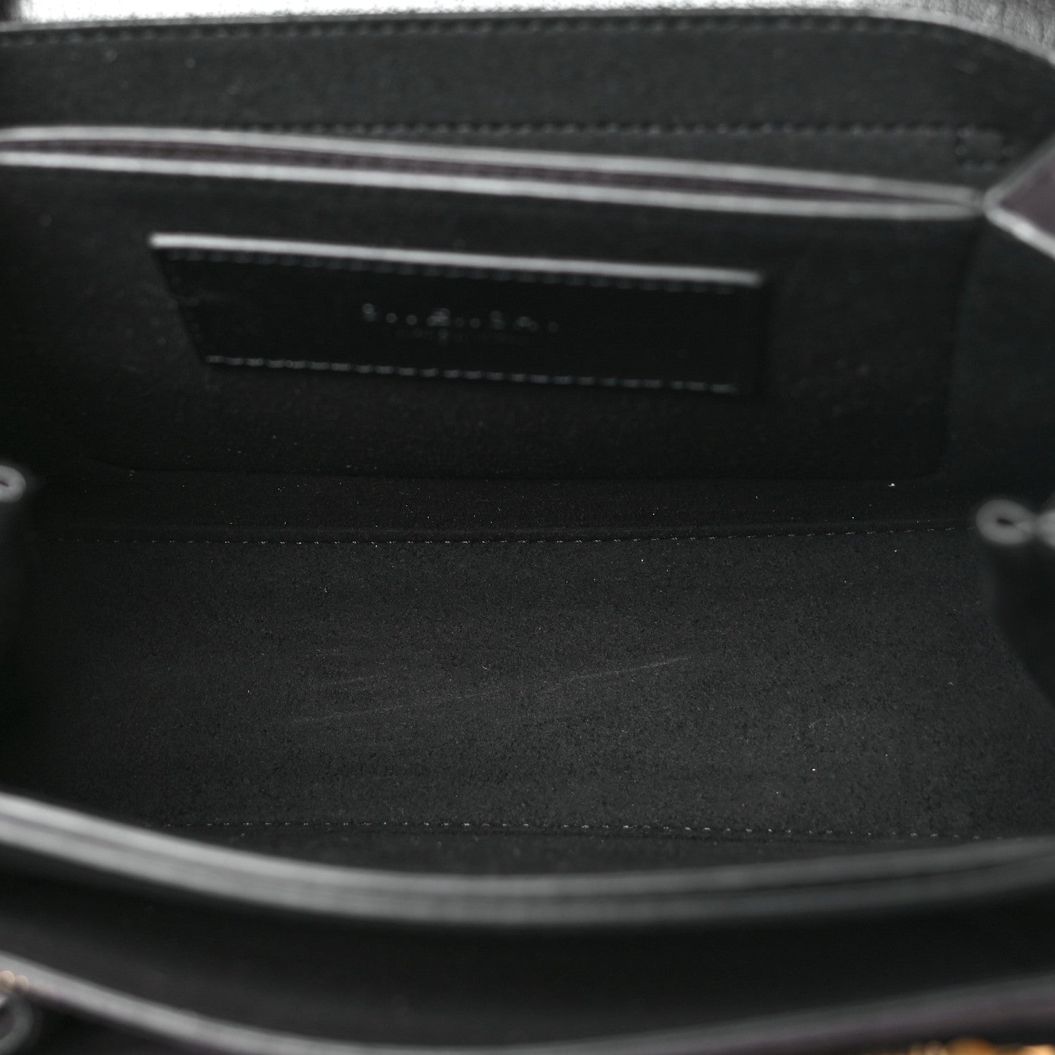 Givenchy Goatskin Suede Small GV3 Shoulder Bag Black Grey 1649461