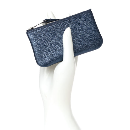 Louis Vuitton Metallic Empreinte Monogram Giant Key Pouch Navy Nacre 2 of 10