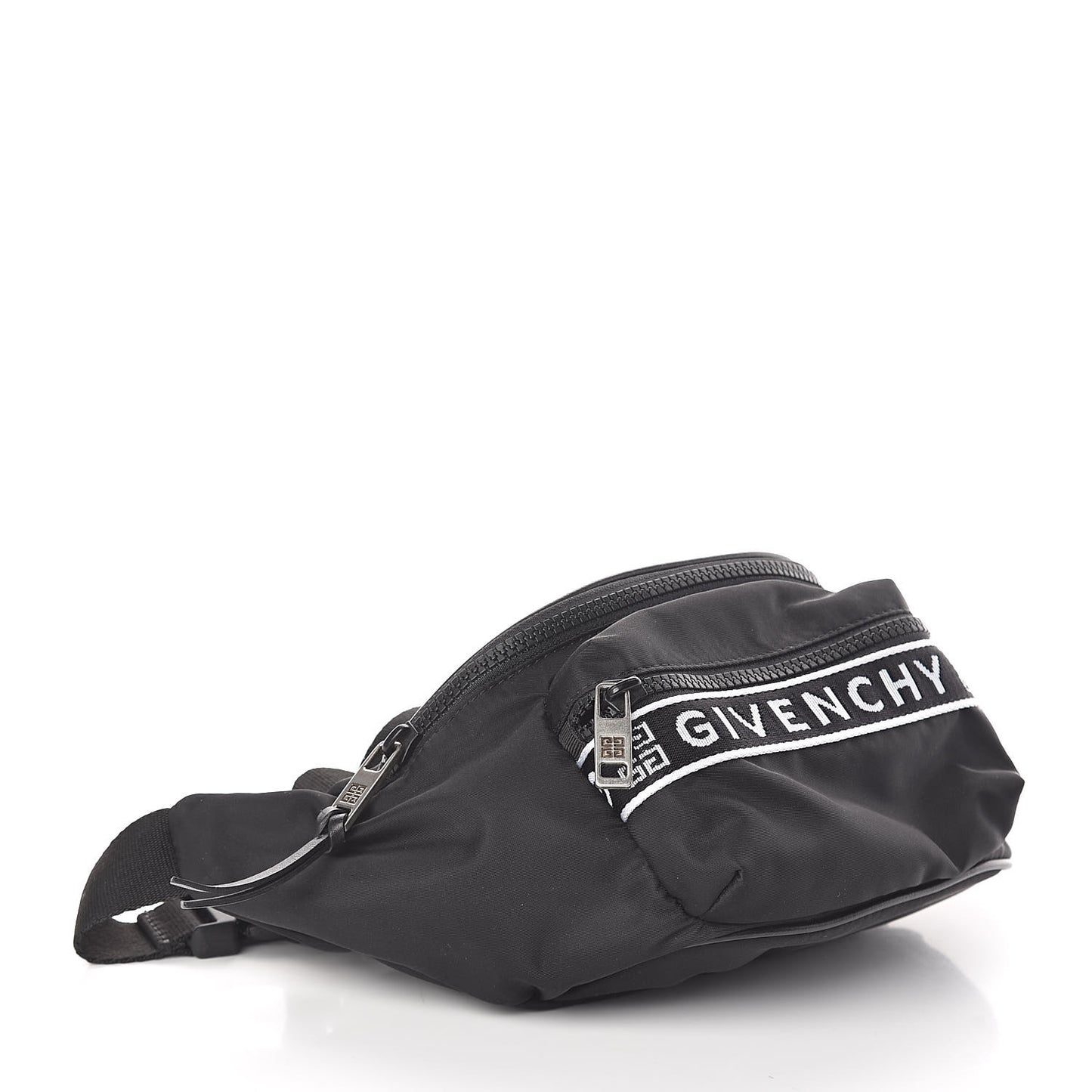 Nylon Logo Belt Bag Black