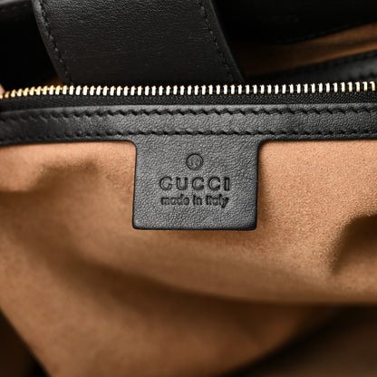 Gucci GG Supreme Monogram Medium Padlock Tote Black 6 of 12