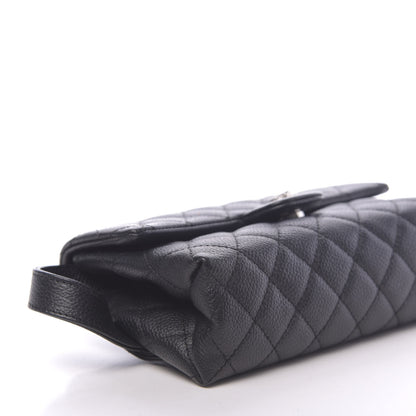 Chanel Grained Calfskin Quilted 2.55 Reissue Flap Belt Bag Clutch Black 9 of 13