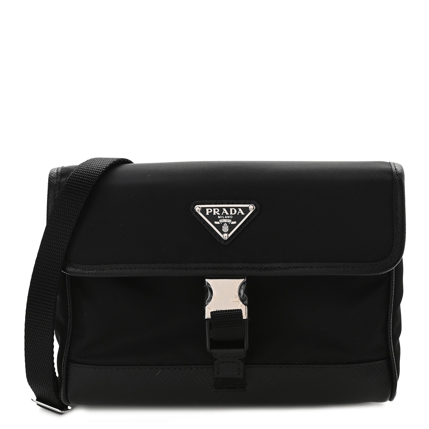 Prada Re-Nylon Saffiano Smartphone Case Crossbody Black 1 of 9