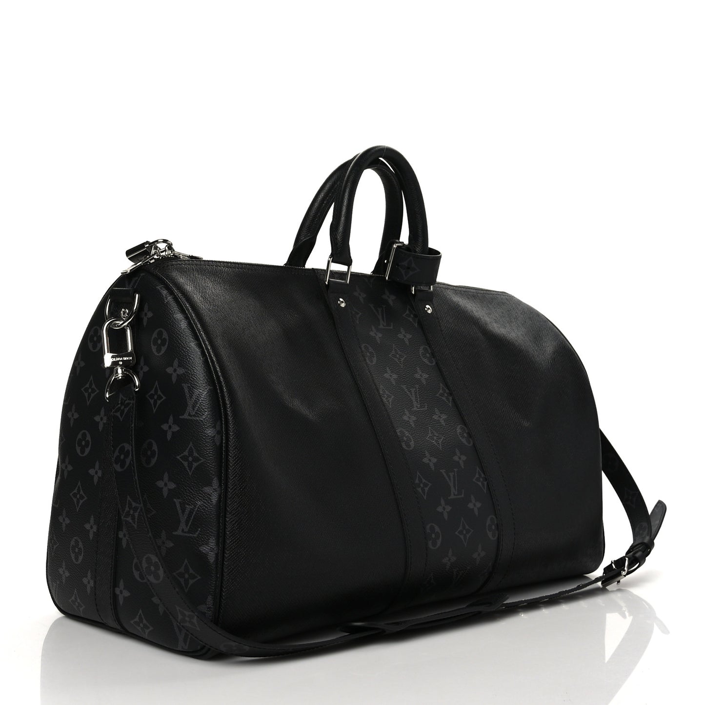 Taiga Monogram Eclipse Keepall Bandouliere 50 Black