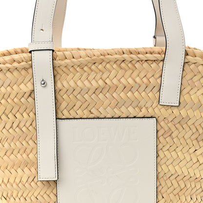 Loewe Raffia Small Basket Tote Bag Natural White 7 of 9