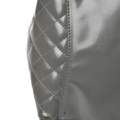 Chanel Glazed Calfskin Mademoiselle Lock Kelly Flap Bag Grey 19 of 21