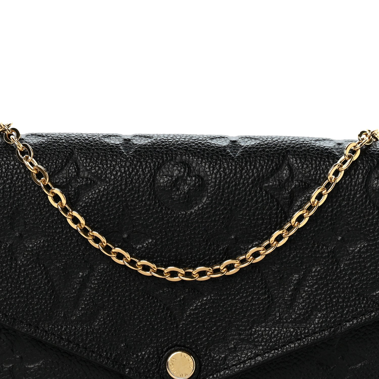 Louis Vuitton Empreinte Pochette Felicie Chain Wallet Black 8 of 12