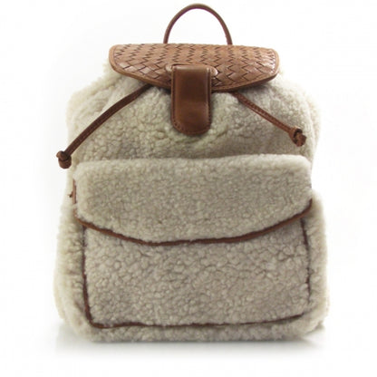 Bottega Veneta Woven Leather Wool Backpack 1 of 9