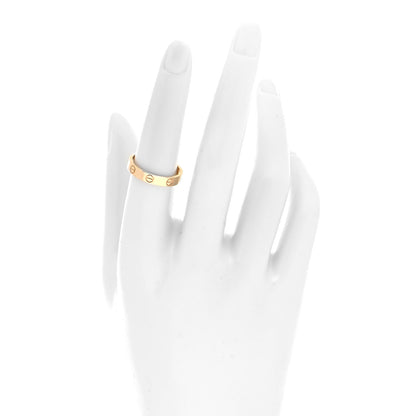 Cartier 18K Yellow Gold 3.5mm LOVE Wedding Band Ring 54 6.75 2 of 4