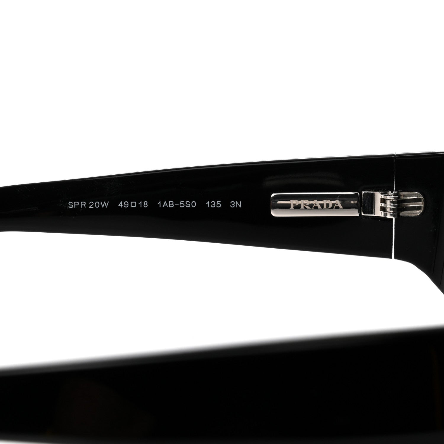 Prada Acetate Sunglasses SPR 20W Black 6 of 8