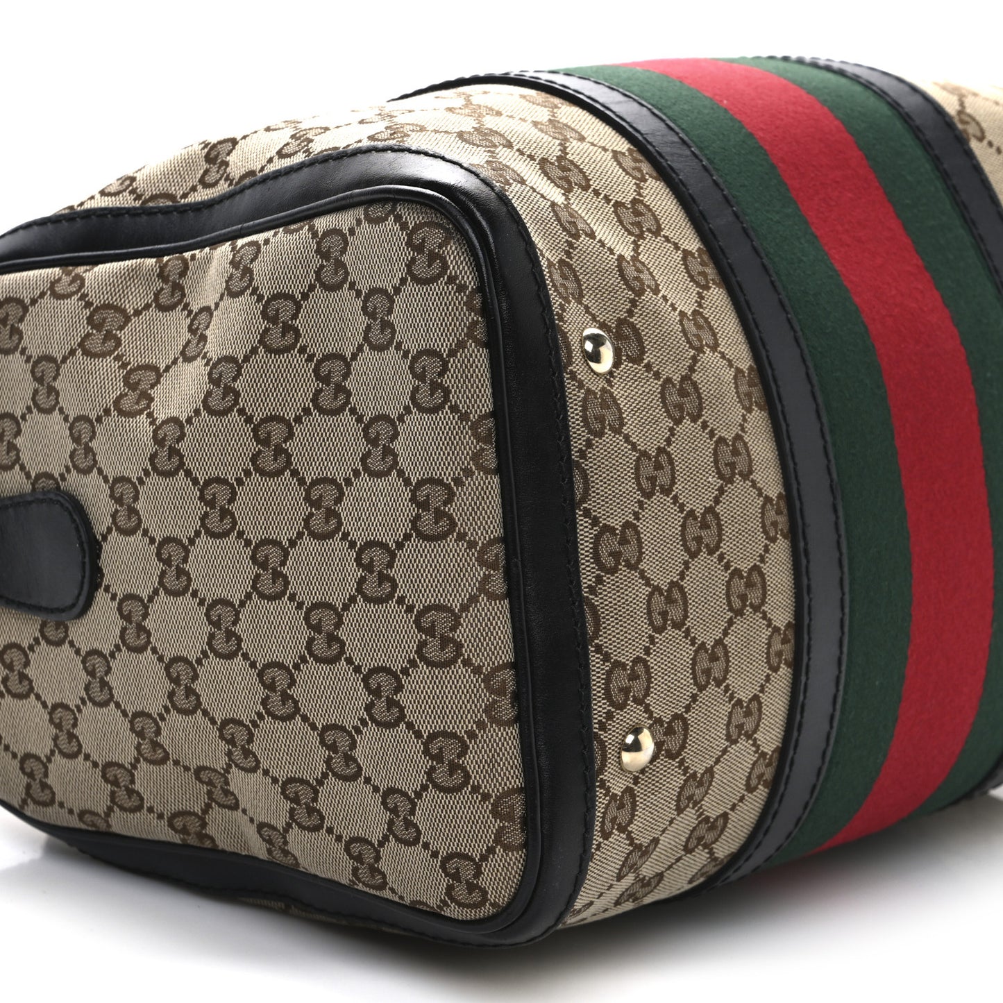 Monogram Vintage Web Medium Boston Black