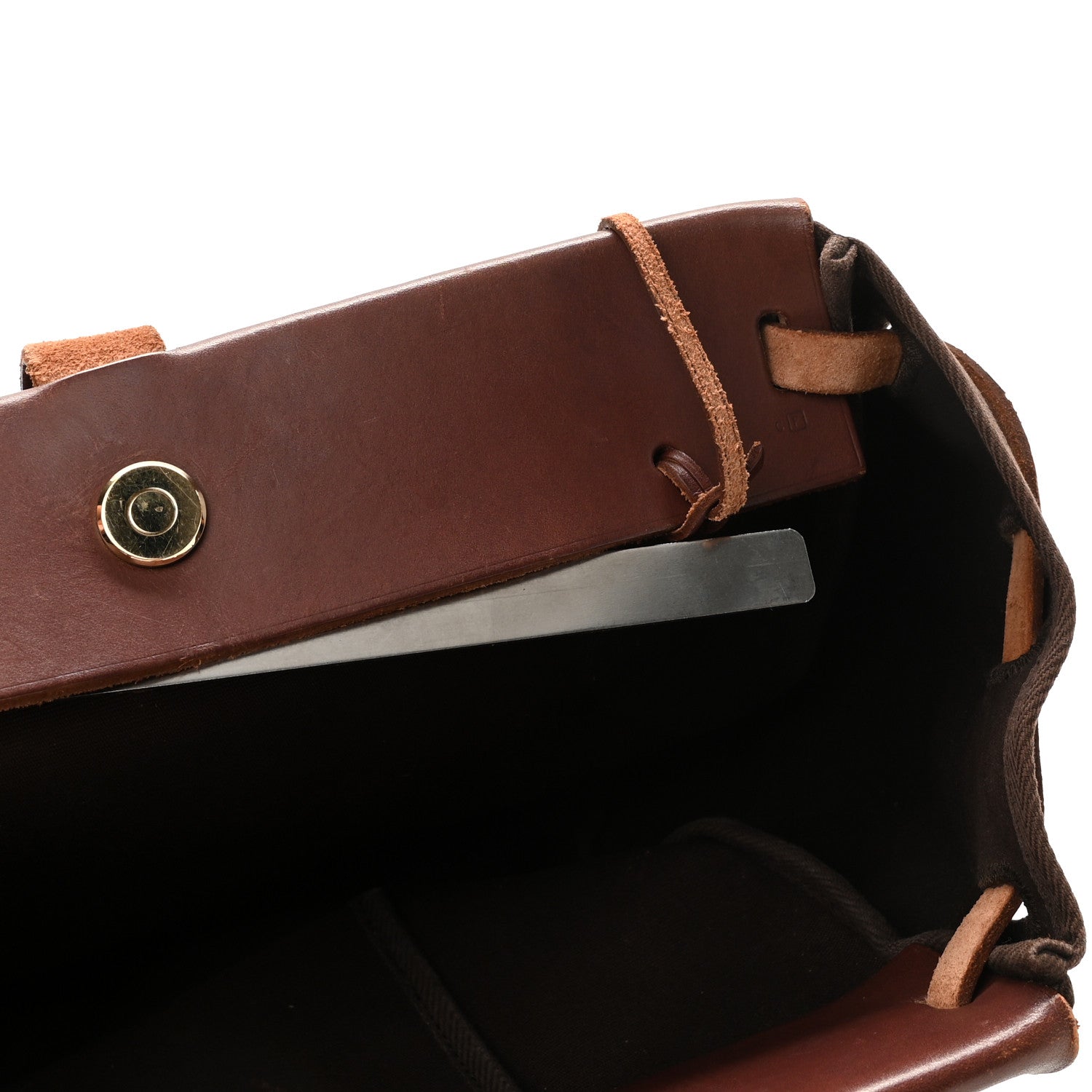 Hermes Toile Vache Hunter Herbag Cabas PM Havane 12 of 17