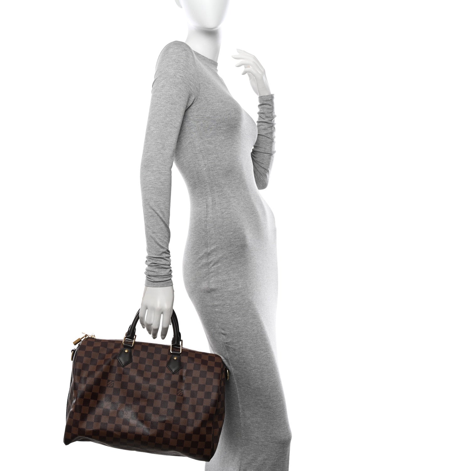 Louis Vuitton Damier Ebene Speedy Bandouliere 35 2 of 12