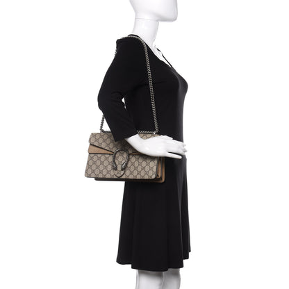 Gucci GG Supreme Monogram Small Dionysus Shoulder Bag Taupe 2 of 11
