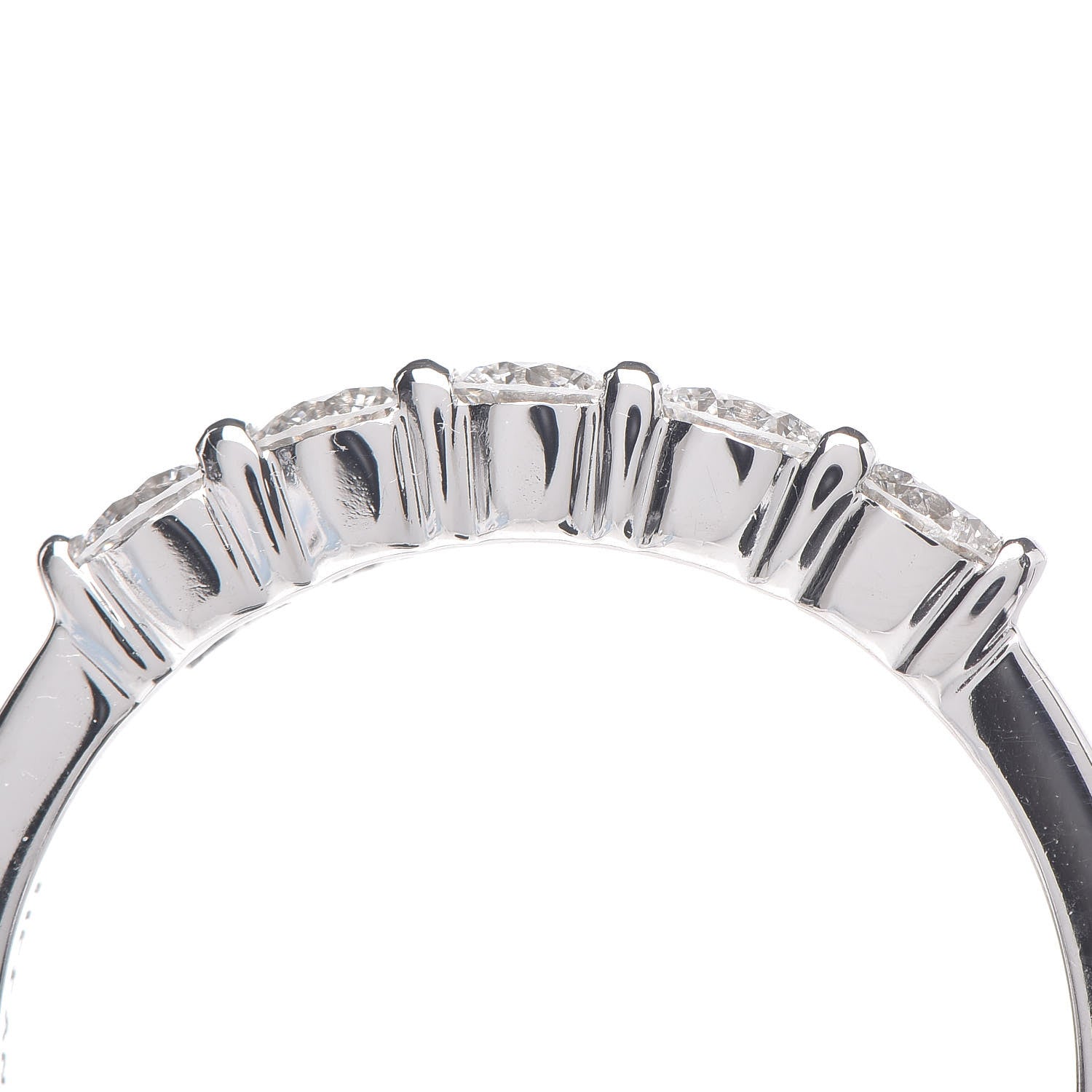 Tiffany Platinum Diamond Five-Stone Ring 53 6.25 8 of 9
