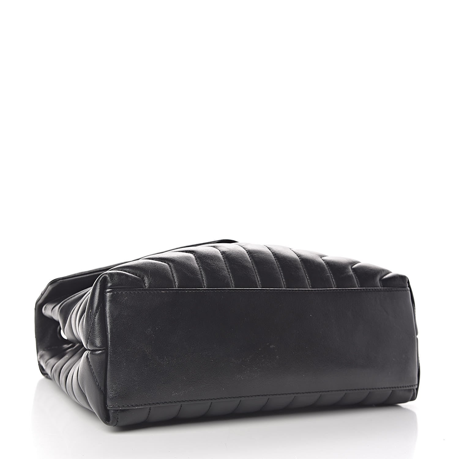 Saint Laurent Calfskin Y Quilted Monogram Medium Loulou Chain Satchel Black 4 of 10