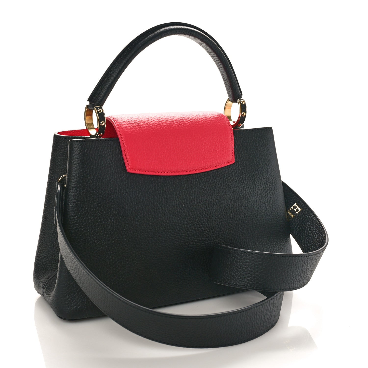 Louis Vuitton Taurillon Capucines PM Black Rose Berlingot 2 of 8