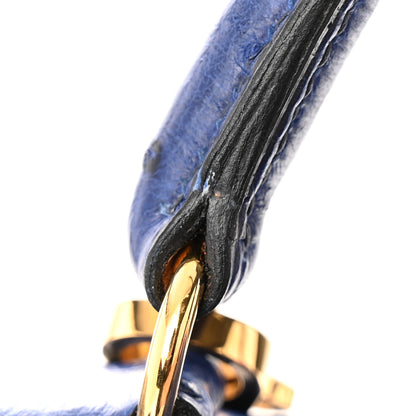 Hermes Ostrich Kelly Sellier 32 Bleu Iris 14 of 18