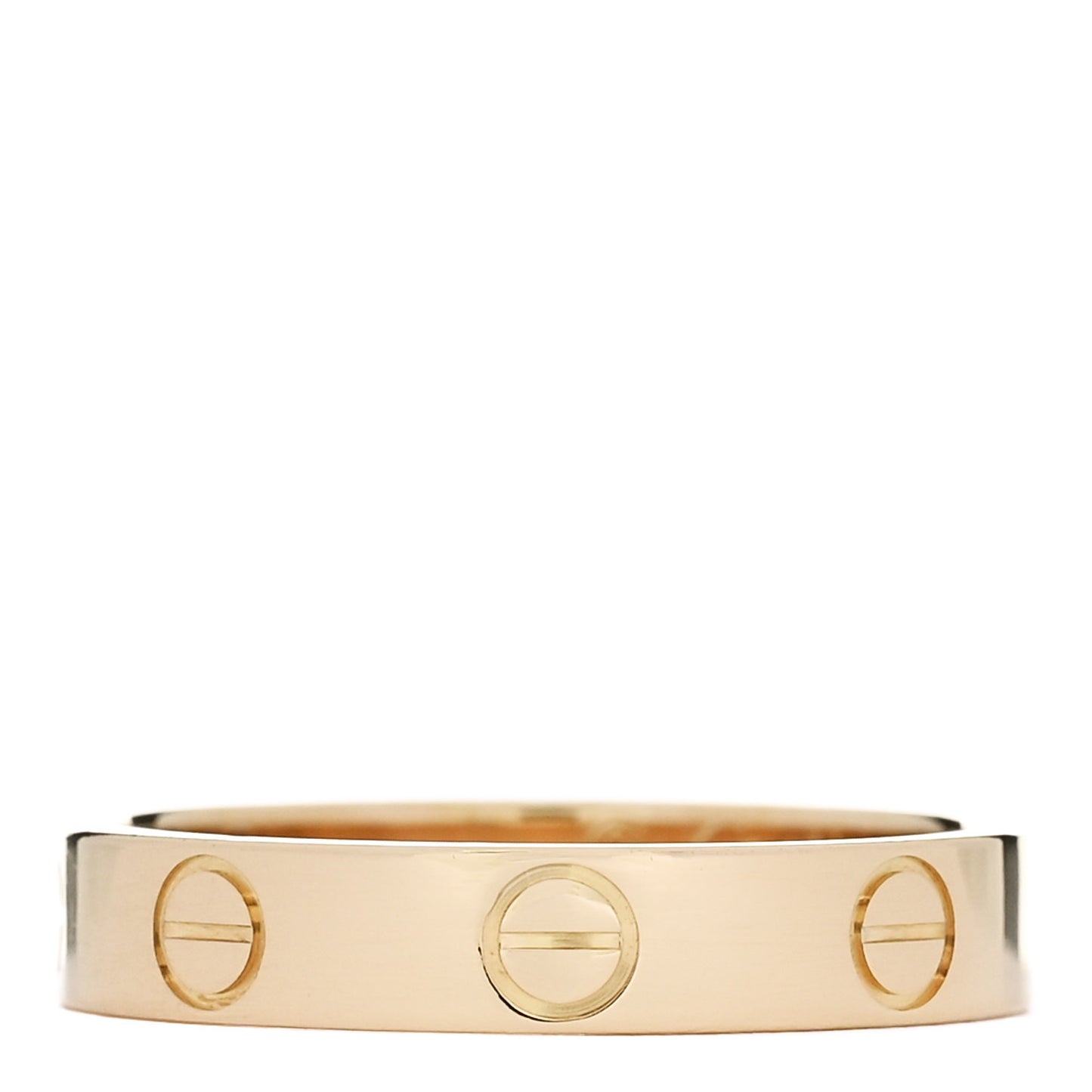 18K Yellow Gold 3.5mm LOVE Wedding Band Ring 51 5.75