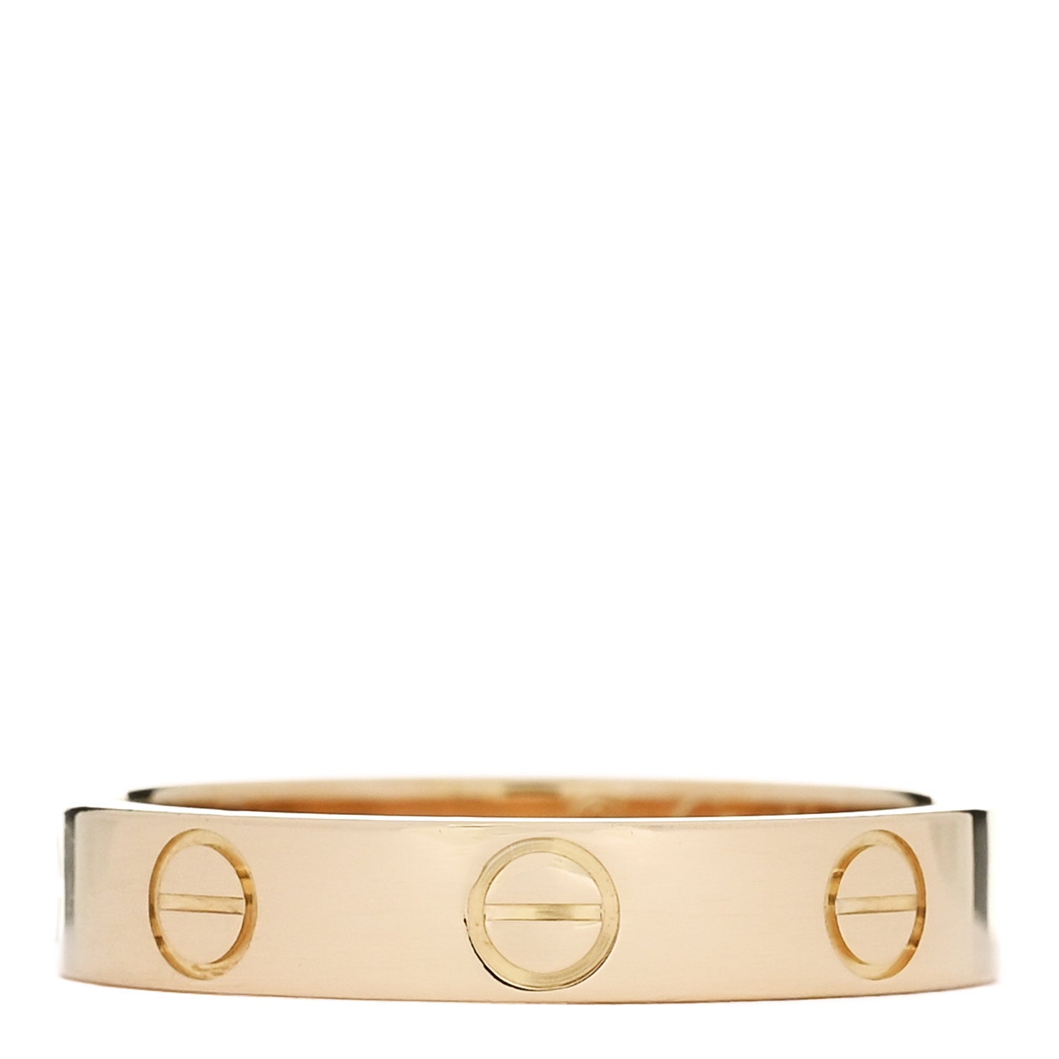 Cartier 18K Yellow Gold 3.5mm LOVE Wedding Band Ring 51 5.75 1 of 5
