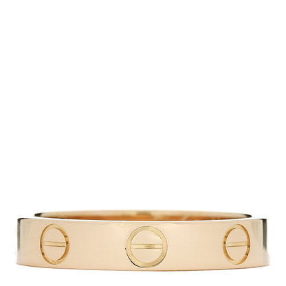 Cartier 18K Yellow Gold 3.5mm LOVE Wedding Band Ring 51 5.75 1 of 5