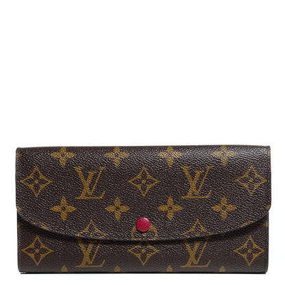 Louis Vuitton Monogram Emilie Wallet Fuchsia 1 of 8
