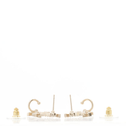 Chanel Crystal Star 5 CC Earrings Gold 3 of 5