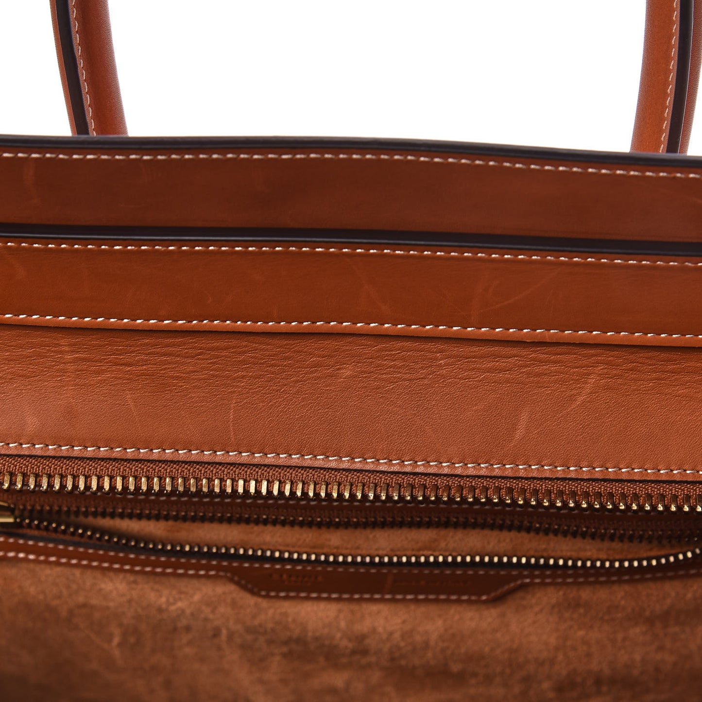 Natural Calfskin Mini Luggage Tan