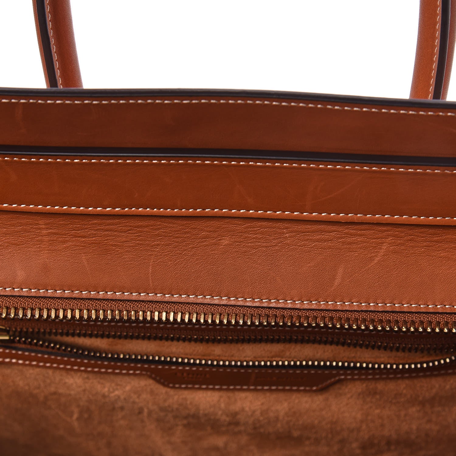 Celine Natural Calfskin Mini Luggage Tan 13 of 14
