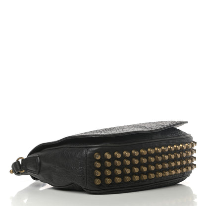 Alexander Wang Pebbled Lambskin Lia Sling Black with Antique Brass Hardware 4 of 13
