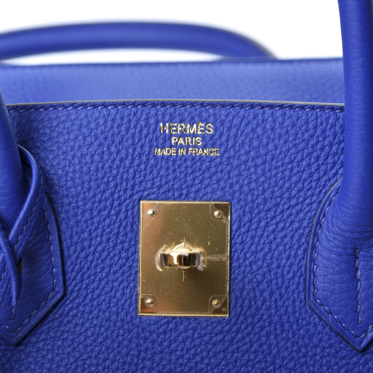 Hermes Togo Birkin 35 Bleu Electrique 17 of 28