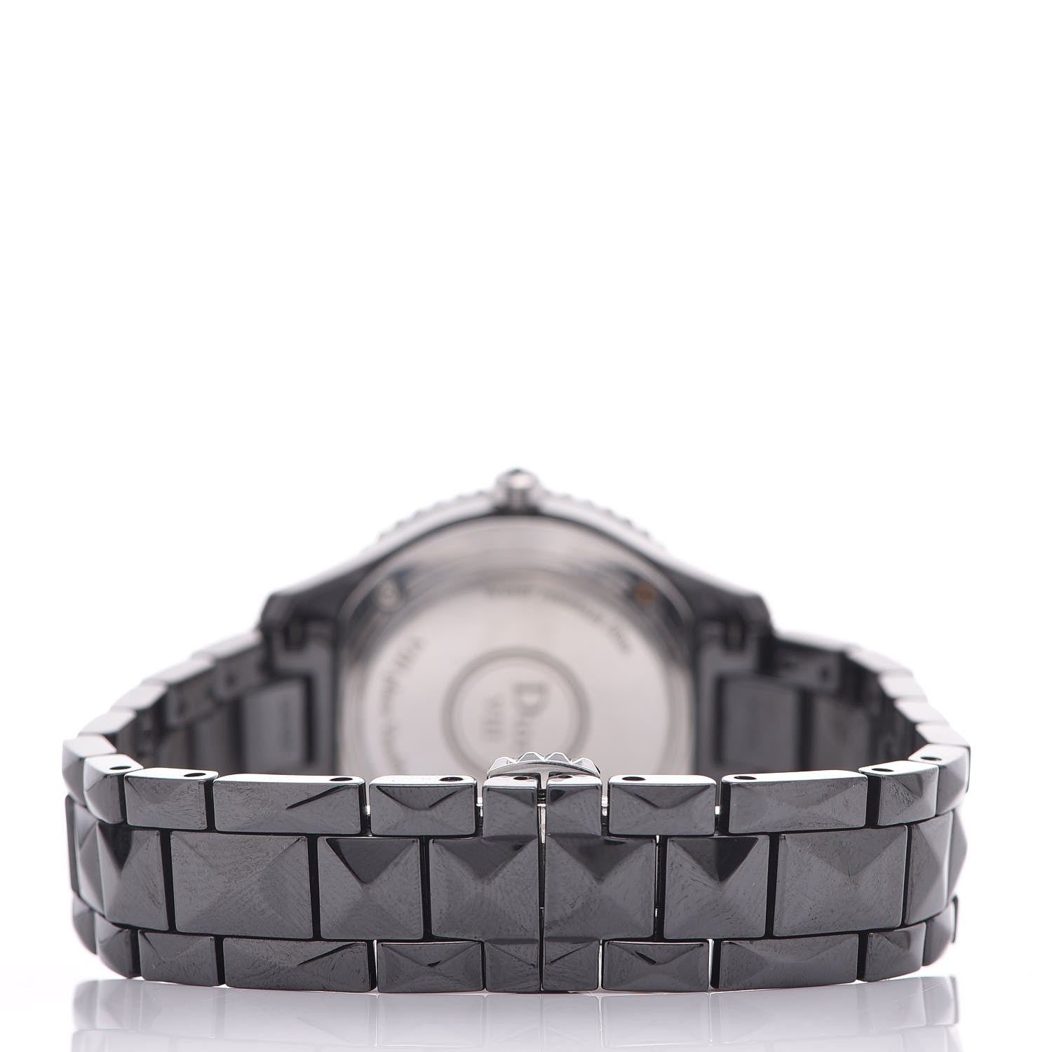 Christian Dior Stainless Steel Ceramic Diamond 38mm Dior VIII Quartz Watch Black 4 of 7