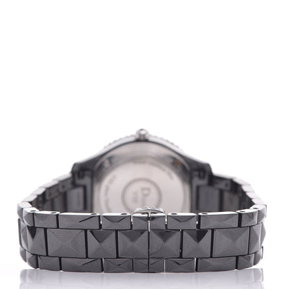 Christian Dior Stainless Steel Ceramic Diamond 38mm Dior VIII Quartz Watch Black 4 of 7