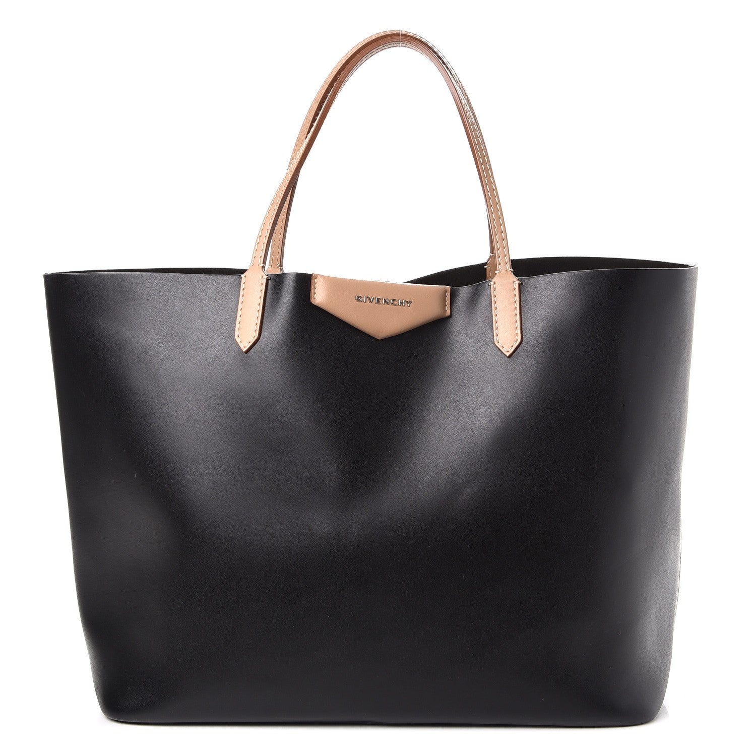 Givenchy Calfskin Large Antigona Tote Black Beige 1 of 12