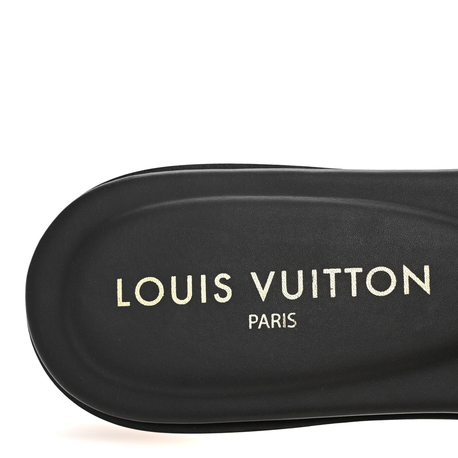 Louis Vuitton Calfskin LV Isola Flat Sandals 38 Black 8 of 9