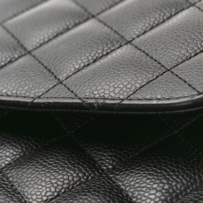 Chanel Caviar Quilted Jumbo Double Flap Black 10 of 11