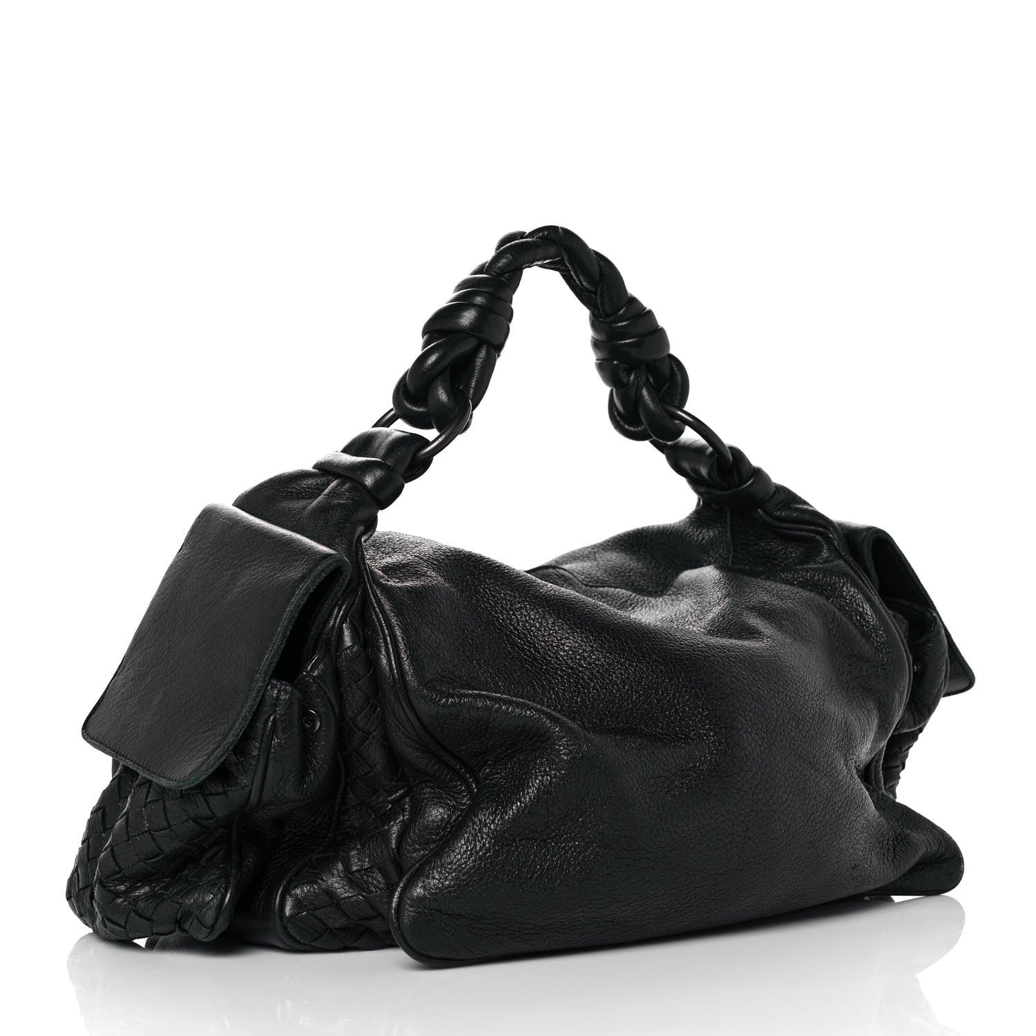 Bottega Veneta Cervo Cocker Hobo Black 2 of 11
