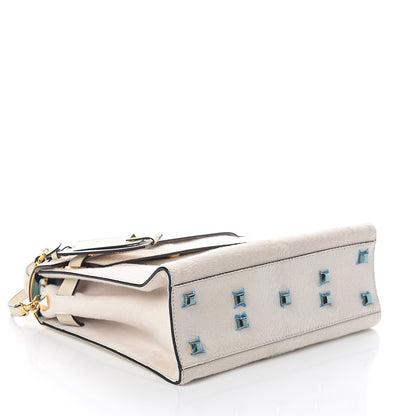 Valentino Garavani Calf Hair My Rockstud Frame Bag Light Ivory 3 of 8