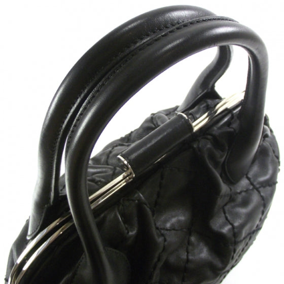 Lambskin Expandable Stitched Tote