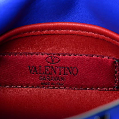 Valentino Garavani Nappa Small Rockstud Spike Shoulder Bag Acid Blue 6 of 9