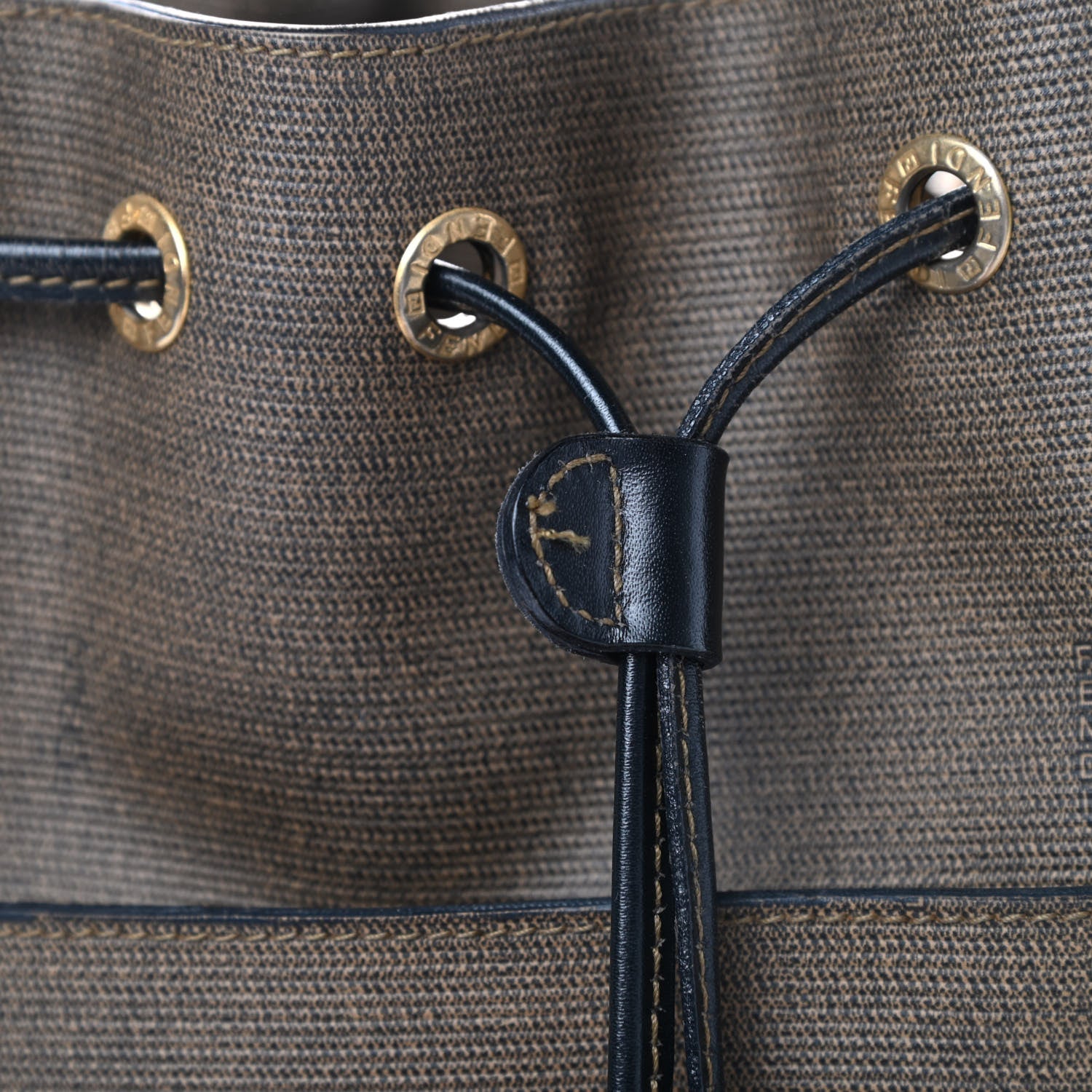 Fendi Coated Canvas Bucket Bag Brown 8 of 15