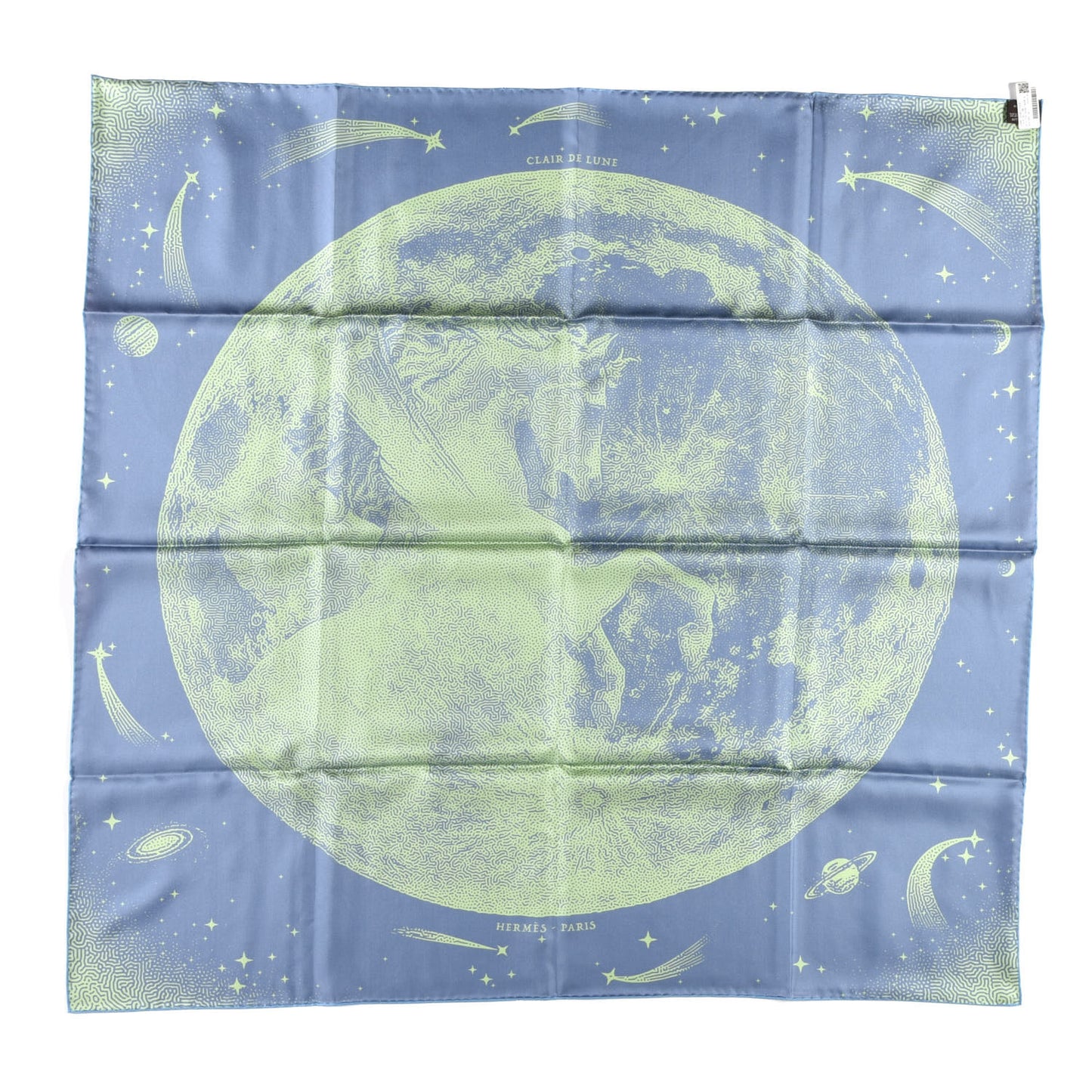 Silk Double Face Clair De Lune Scarf 90 Vieux Rose Jaune