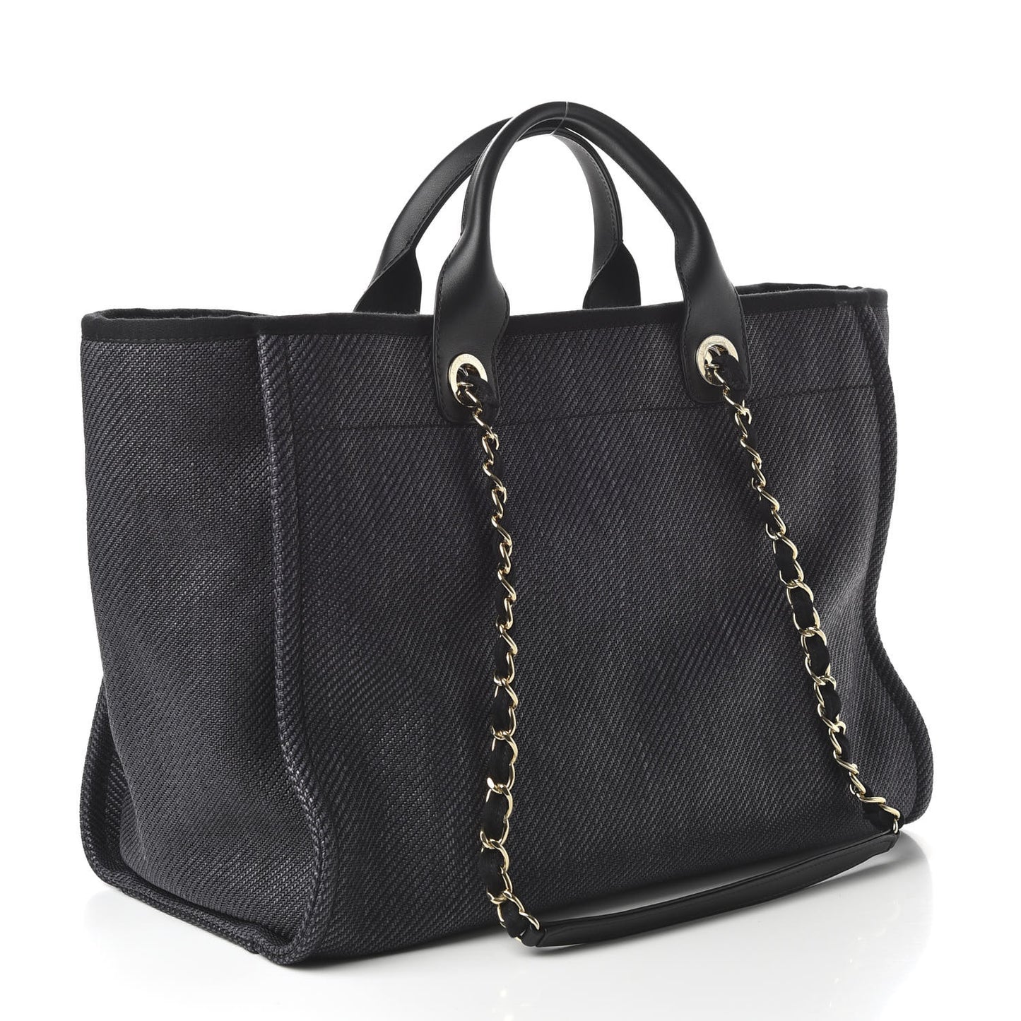 Mixed Fibers Medium Deauville Tote Black