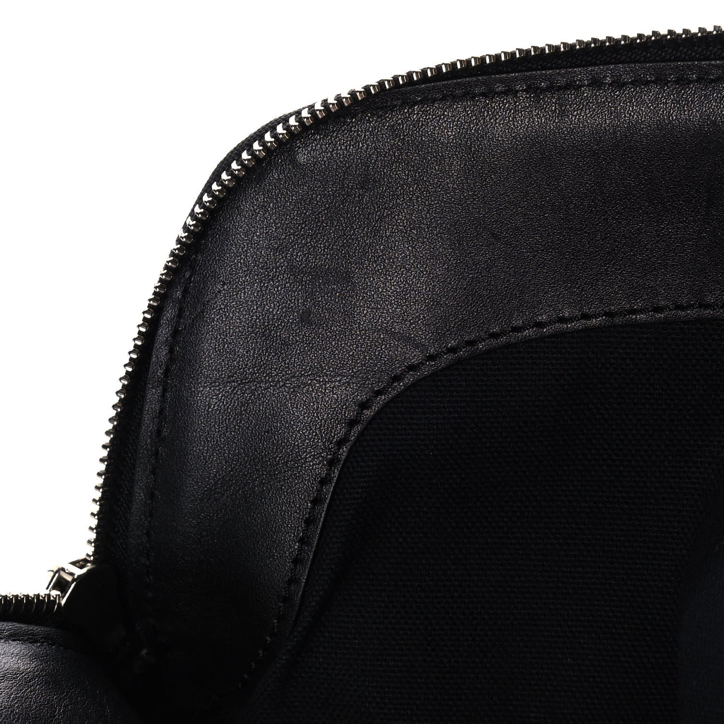 Grainy Calfskin Studded Padlock Skull Clutch Black